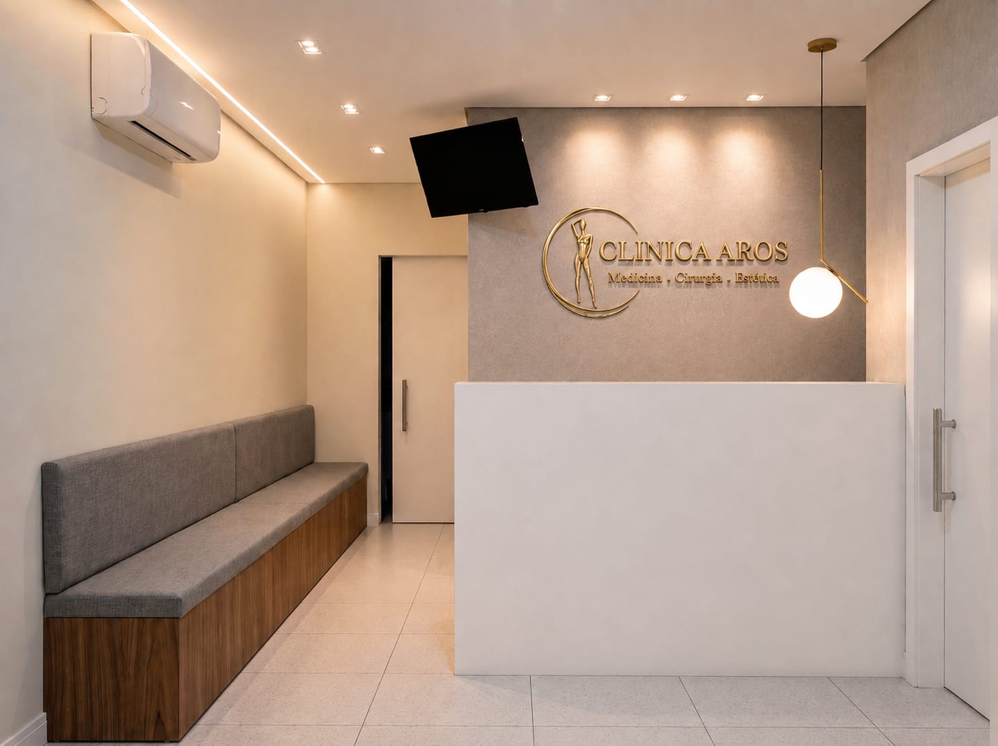 Ambiente da Clínica Aros — Cirurgia plástica